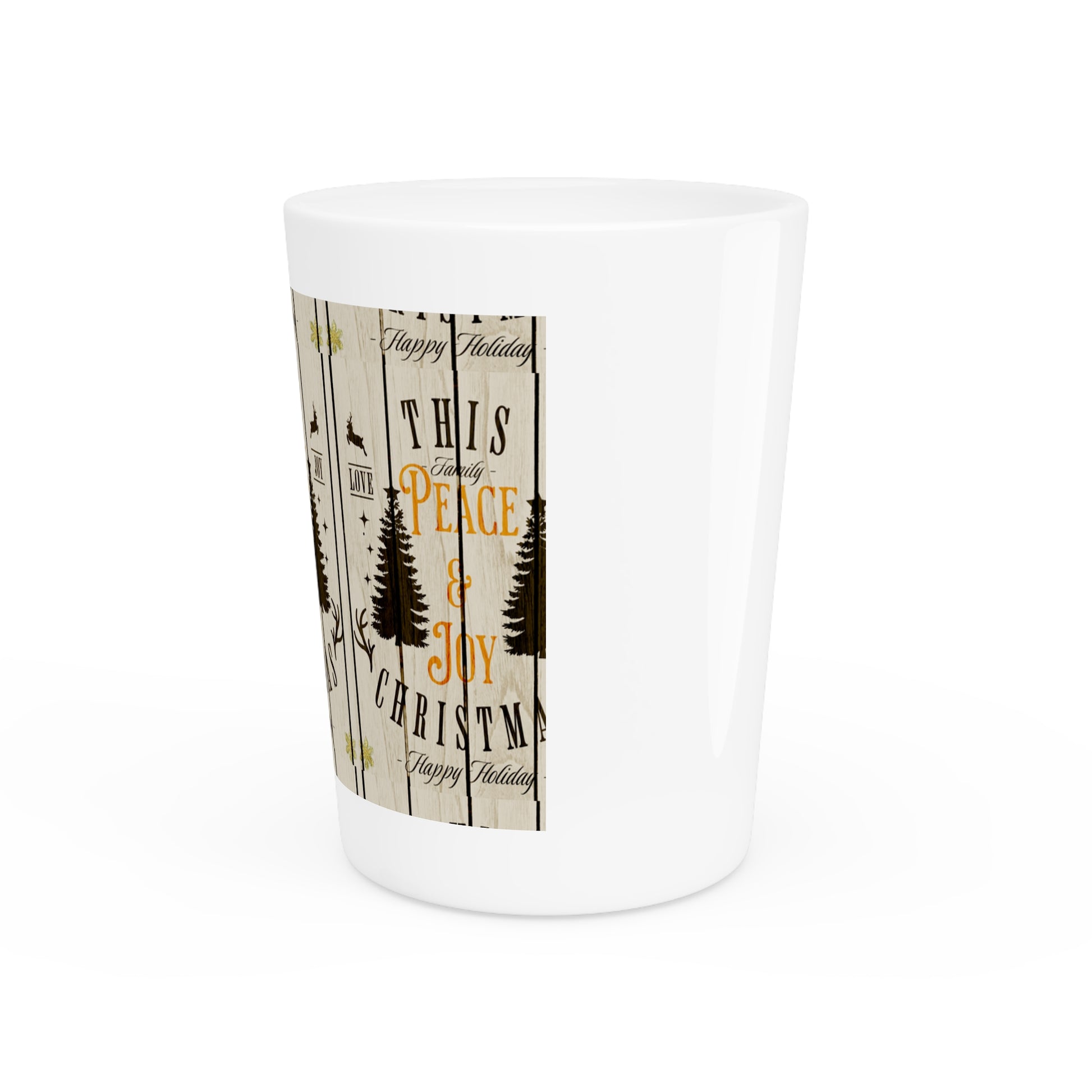 Rustic Holiday Shot Glass - LOLA