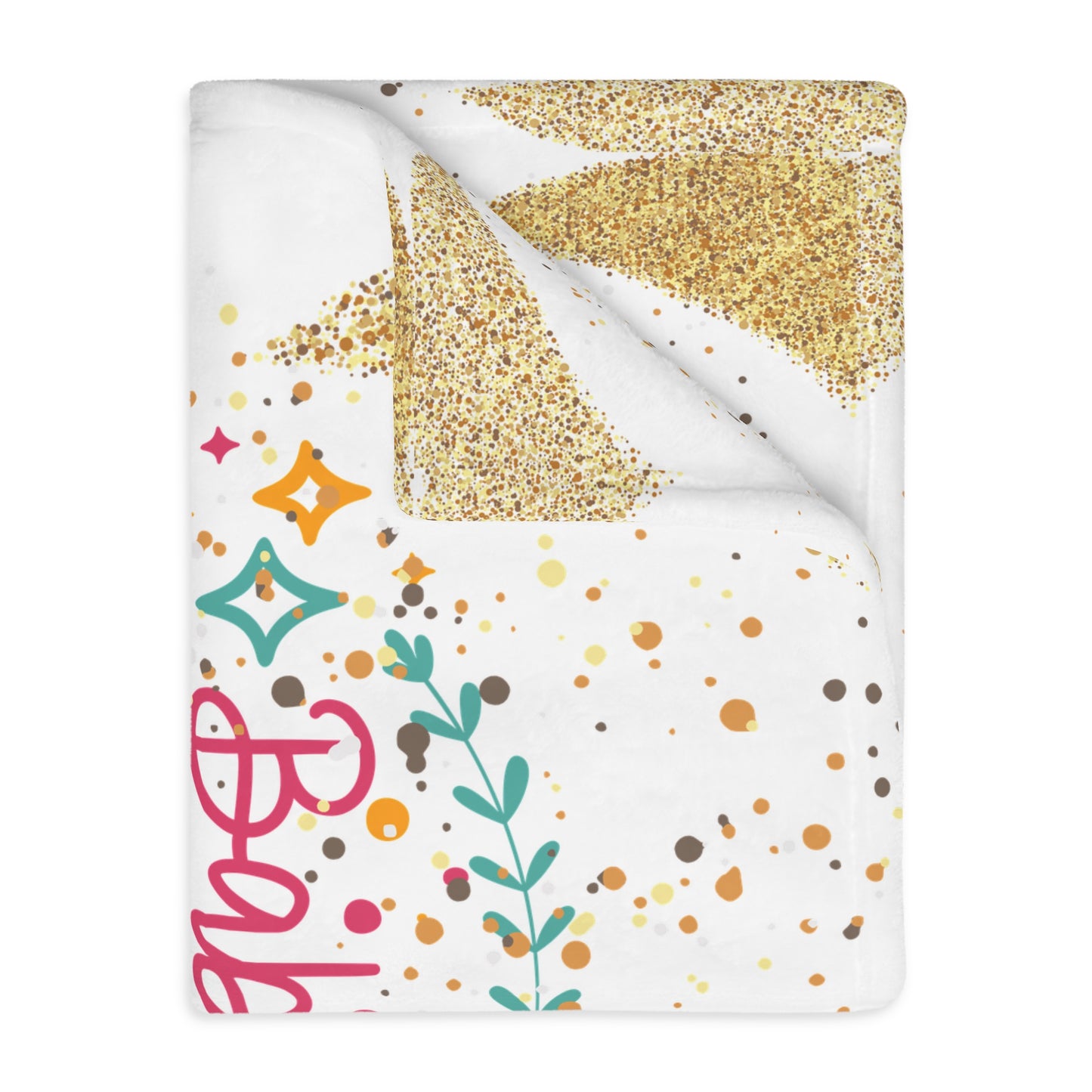 Baby's 1st Christmas Microfiber Blanket (Two-sided print) - LOLA