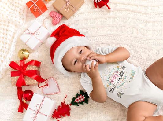 Baby's 1st Christmas Infant Jersey Bodysuit - LOLA