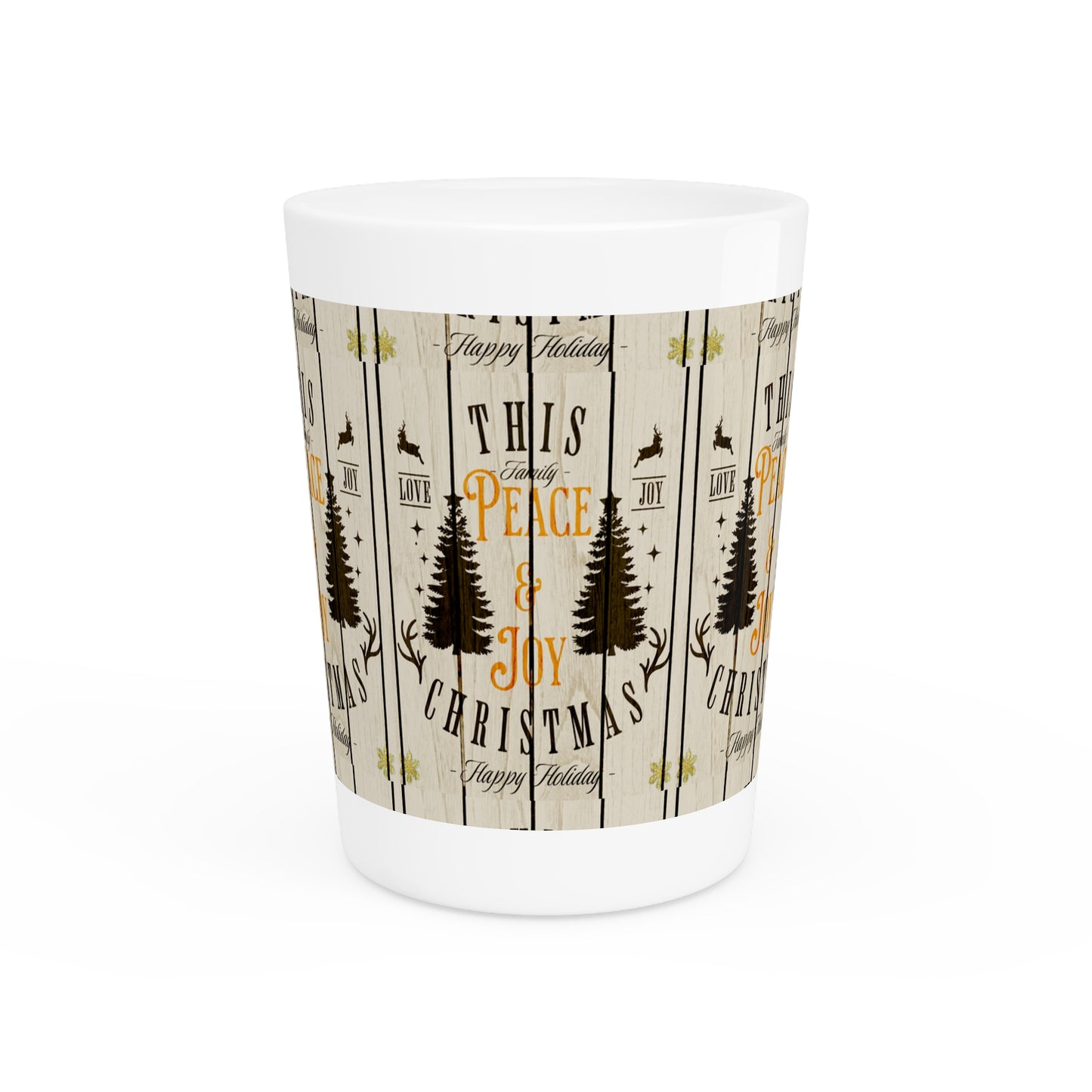 Rustic Holiday Shot Glass - LOLA