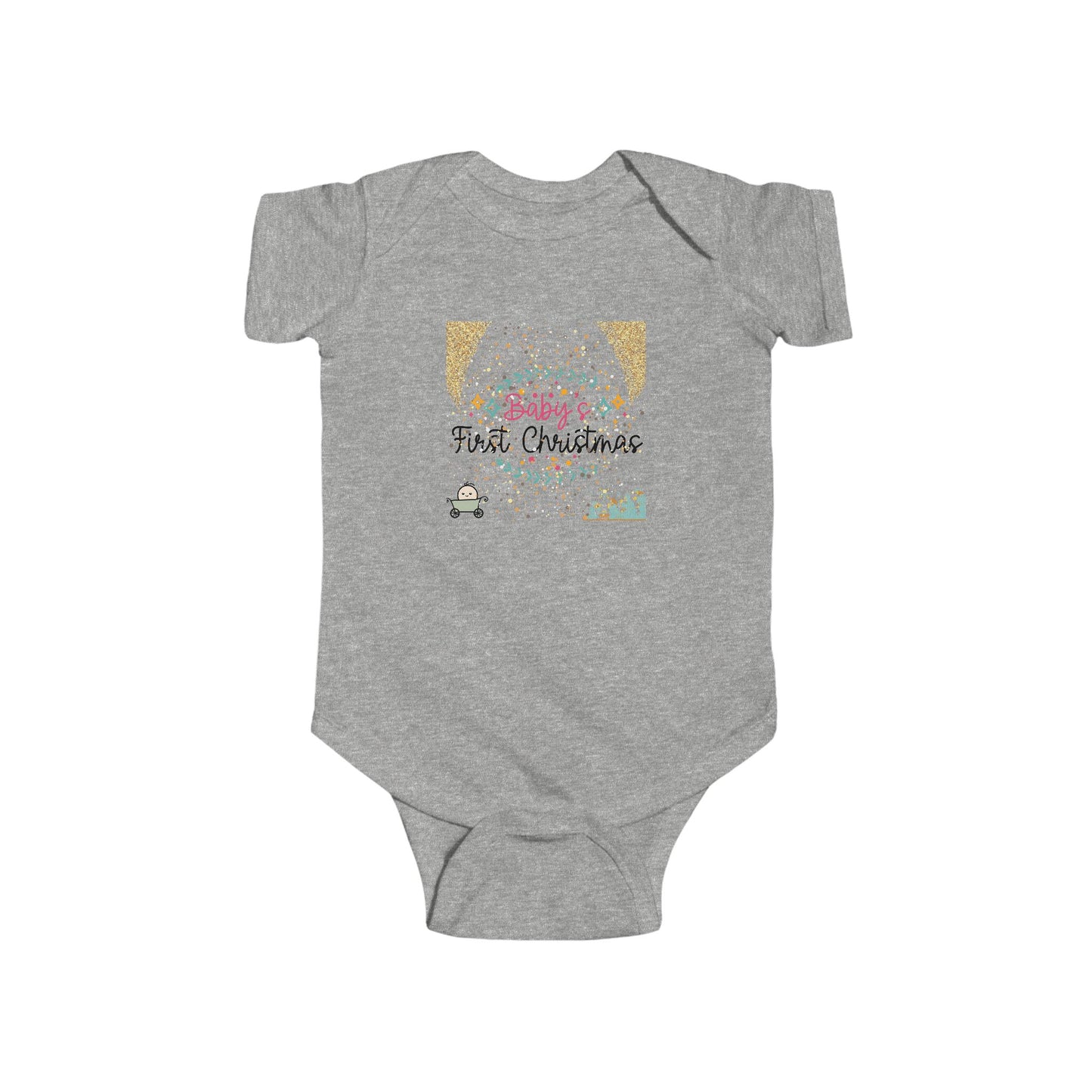 Baby's 1st Christmas Infant Jersey Bodysuit - LOLA